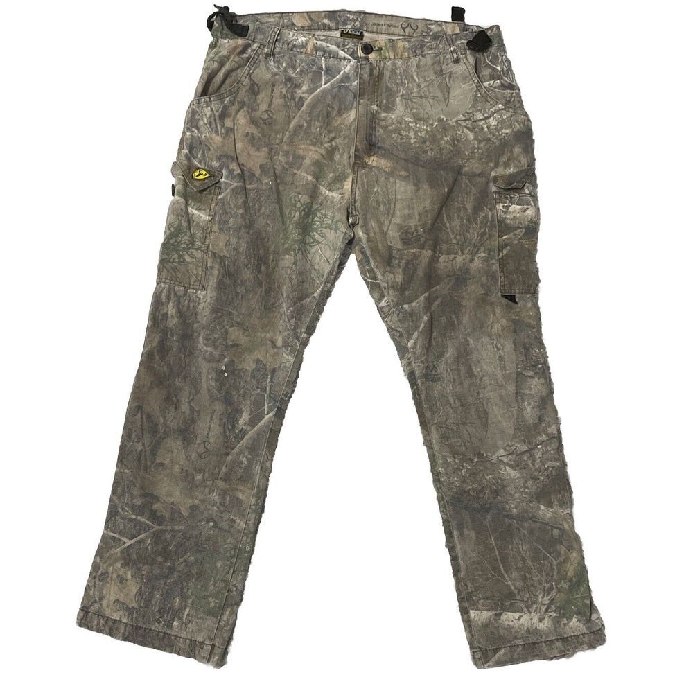 Scent‎ Blocker✨Realtree Cargo Camo Hunting Pants Mens XL Outdoors Hunt